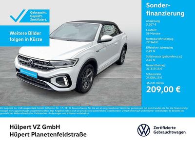 Gebraucht VW T-Roc Cabriolet R-line 150 PS (110 kW) 2025 Weiß Cabrio