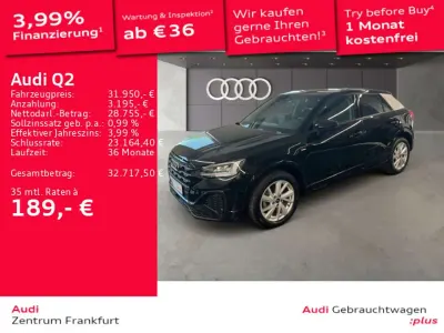Gebraucht Audi Q2 S-Line 150 PS (110 kW) 2025 Mythosschwarz metallic/mythoss SUV