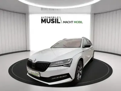 Brugt Skoda Superb SportLine 200 HK (147 kW) 2024 Hvid Stationcar
