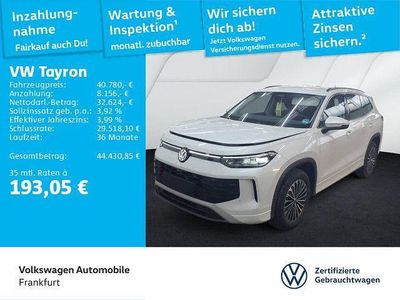 Gebraucht VW Tayron Life 193 PS (141 kW) 2025 Oryxweiß perlmutteffekt SUV
