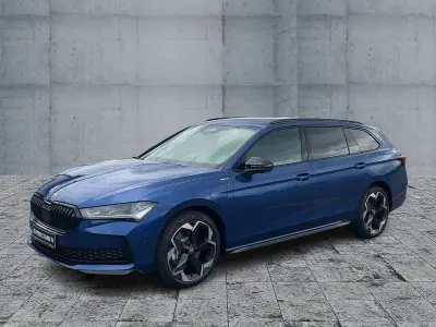 Neu Skoda Superb SportLine 204 PS (150 kW) 2026 Blau Kombi