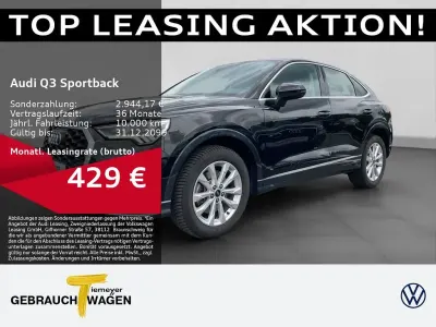Gebraucht Audi Q3 Sportback Sport 190 PS (139 kW) 2023 Schwarz SUV