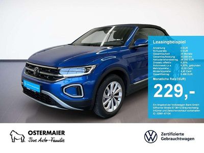 Gebraucht VW T-Roc Cabriolet Style 116 PS (85 kW) 2025 Blau Cabrio