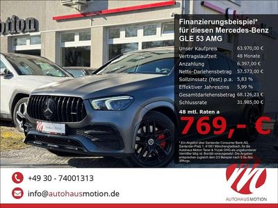 Gebraucht Mercedes GLE53 AMG AMG 457 PS (336 kW) 2020 Polarweiss  unilack Coupé