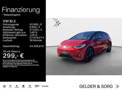 Gebraucht VW ID.3 GTX 239 kW (326 PS) 2025 Kings red metallic Kleinwagen