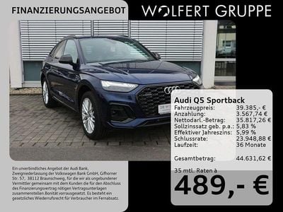 Gebraucht Audi Q5 Sportback S-Line 299 PS (219 kW) 2021 Blau SUV