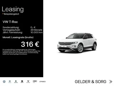 Gebraucht VW T-Roc Style 150 PS (110 kW) 2024 Weiß SUV