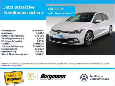 Gebraucht VW Golf VIII Active 150 PS (110 kW) 2022 Weiss / pure white Limousine