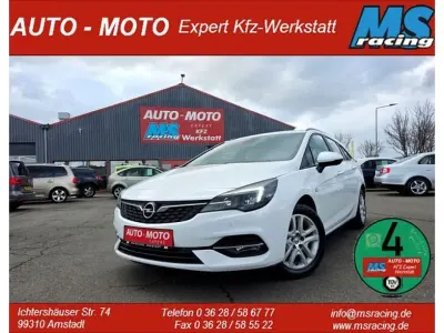 Gebraucht Opel Astra 105 PS (77 kW) 2021 Schneeweiss/olympic/summit white Kombi