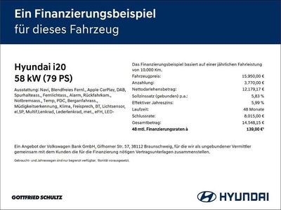 Gebraucht Hyundai i20 Select 79 PS (58 kW) 2025 Mangrove green / mic Limousine
