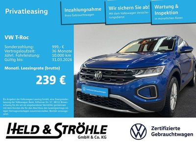 Gebraucht VW T-Roc Life 116 PS (85 kW) 2025 5z ravennablau metallic SUV