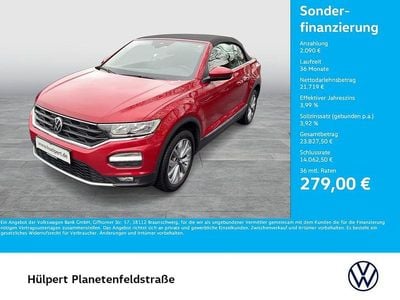 Gebraucht VW T-Roc Cabriolet Style 150 PS (110 kW) 2022 Rot Cabrio