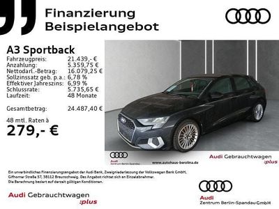 Gebraucht Audi A3 Sportback e-tron Advanced Plus 204 PS (150 kW) 2023 Mythosschwarz metallic Kleinwagen