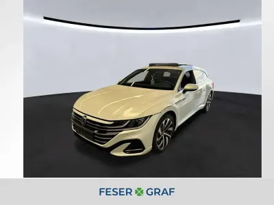 Gebraucht VW Arteon R-line 218 PS (160 kW) 2021 Oryxweiß perlmutteffekt Kombi