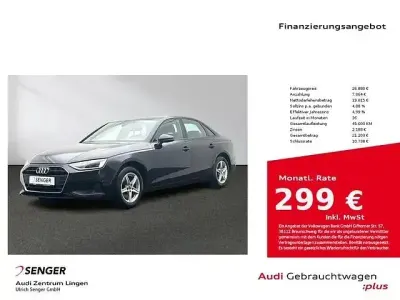 Brugt Audi A4 Business 163 HK (119 kW) 2023 Sort Sedan