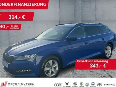 Second-hand Skoda Superb Ambition 150 CP (110 kW) 2023 Albastru Break