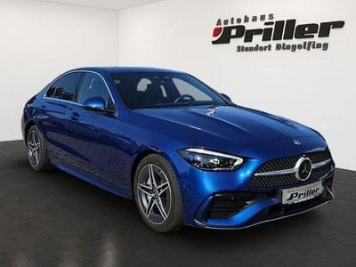 Second-hand Mercedes C220 AMG line 200 CP (147 kW) 2023 Albastru Berlinǎ
