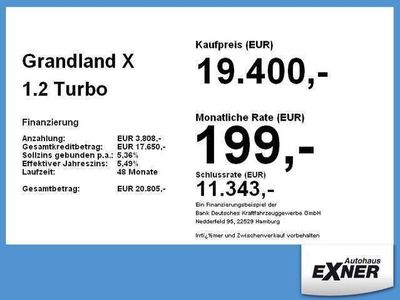 gebraucht Opel Grandland X 1.2 Turbo INNOVATION Navi, LED, DAB