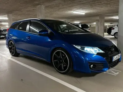 Brugt Honda Civic 120 HK (88 kW) 2016 Blå Stationcar