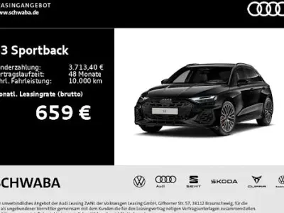 Neu Audi S3 Ambiente 333 PS (244 kW) 2026 Schwarz Limousine
