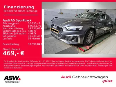 Brugt Audi A5 Sportback S-Line 163 HK (119 kW) 2020 Grå Hatchback