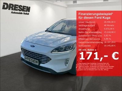 Usata Ford Kuga Titanium S 120 CV (88 kW) 2020 Bianco SUV