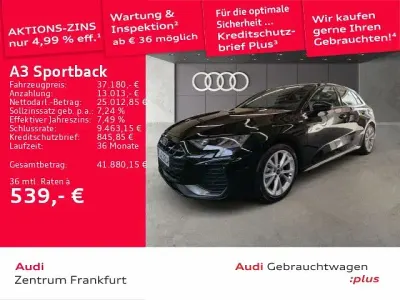 Brugt Audi A3 S-Line 150 HK (110 kW) 2026 Sort Sedan