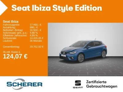Usata Seat Ibiza Style 116 CV (85 kW) 2024 Blu Utilitaria