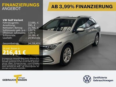 Silber Gebraucht 2023 VW Golf VIII Life Kombi | 22.350 € (Guter Preis)