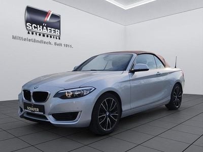 Gebraucht BMW 218 Sport Line 136 PS (100 kW) 2017 Silber metallic Cabrio