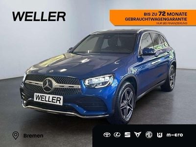 Blau Gebraucht 2022 Mercedes GLC200 AMG line SUV | 38.980 € (Guter Preis)