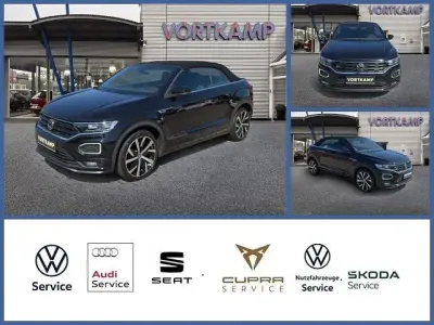 Gebraucht VW T-Roc Cabriolet R-line 150 PS (110 kW) 2021 Schwarz Cabrio