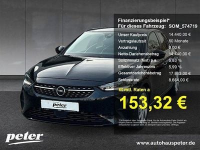 Gebraucht Opel Corsa Elegance 101 PS (74 kW) 2023 Diamant schwarz/karbon schwarz Kleinwagen