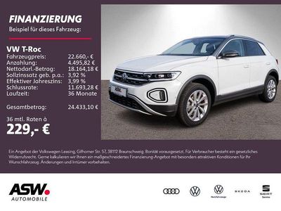 Gebraucht VW T-Roc Style 150 PS (110 kW) 2022 Pure white SUV