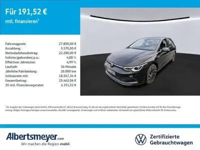 Gebraucht VW Golf VIII Style 190 PS (139 kW) 2024 Schwarz Limousine
