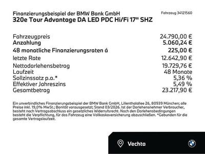 Gebraucht BMW 320e Advantage 204 PS (150 kW) 2021 Melbourne rot (rot) Kombi