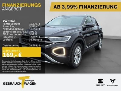Gebraucht VW T-Roc Style 110 PS (80 kW) 2023 Schwarz SUV