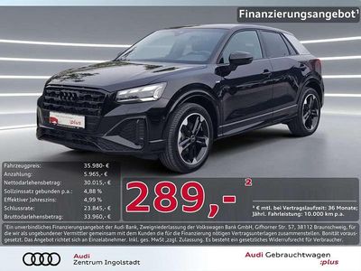 Mythosschwarz metallic Gebraucht 2024 Audi Q2 S-Line SUV | 35.980 € (Etwas zu teuer)