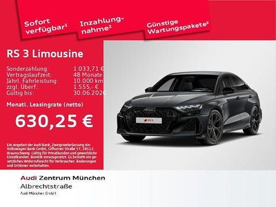 Neu Audi RS3 Sport 400 PS (294 kW) 2026 Grau Limousine