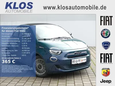 Neu Fiat 500C Icon 65 PS (47 kW) 2026 Grün Cabrio