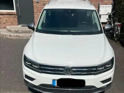 Gebraucht VW Tiguan Allspace Highline 150 PS (110 kW) 2021 Weiß SUV