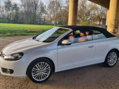 Brugt VW Golf Cabriolet Cup 160 HK (117 kW) 2014 Hvid Cabriolet