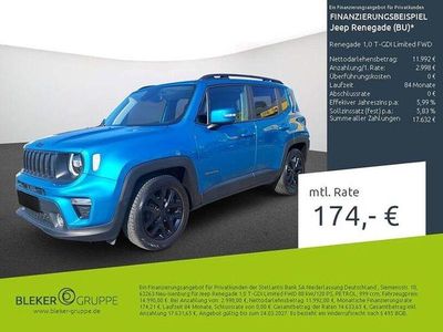 Gebraucht Jeep Renegade Limited 120 PS (88 kW) 2020 Hellblau SUV