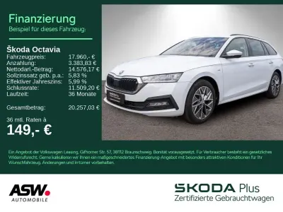 Gebraucht Skoda Octavia Tour 116 PS (85 kW) 2023 Moonweiss metallic Kombi