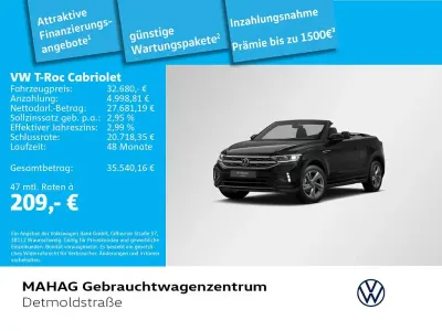 Używany VW T-Roc Cabriolet R-line 150 KM (110 kW) 2025 Czarny Kabriolet