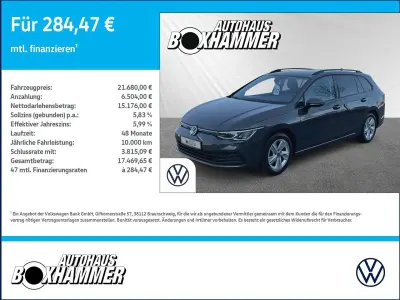 Gebraucht VW Golf VIII Life 150 PS (110 kW) 2021 Delfingrau metallic Kombi