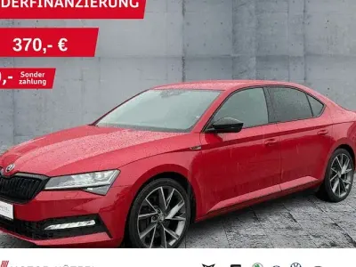 Używany Skoda Superb SportLine 272 KM (200 kW) 2020 Czerwony Sedan/Limuzyna