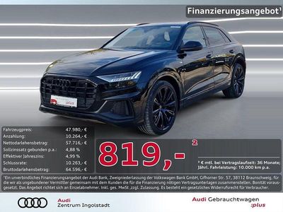 Schwarz Gebraucht 2022 Audi Q8 S-Line SUV | 67.980 € (Teuer)