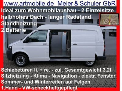 gebraucht VW T5 L2H2 halbhoch Sitz+Standheizung Klima Navi 1.Hand