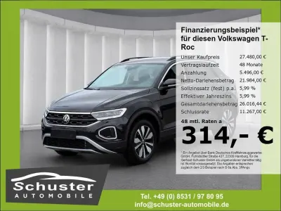 Gebraucht VW T-Roc Goal 150 PS (110 kW) 2025 Schwarz SUV